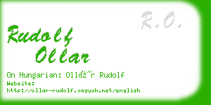 rudolf ollar business card